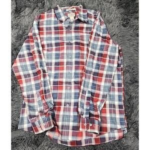 LLbean Mens LG Long Sleeve Button Down Shirt